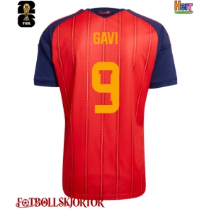 Spanien Paez Gavi #9 Hemmatröja VM 2026 Kortärmad